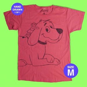 Clifford The Big Red Tee (HAND DRAWN 1 of 1)